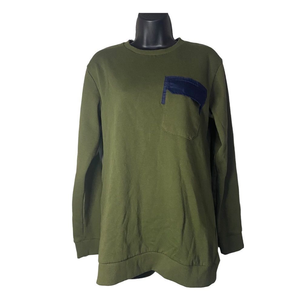 𝅺Men's Nomad Green Long Sleeve Pullover Sweater